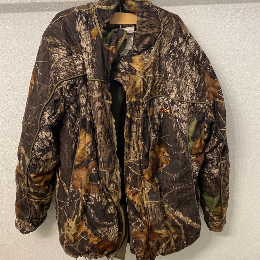 Mens ScentLok Coat - Double layer - Size XL Mossy Oak Break Up